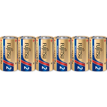 富士通 アルカリ乾電池 単2形 1.5V LR14F Premium S/6個パック