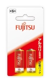 富士通 アルカリ乾電池 単5形 1.5V LR1F/2個パック