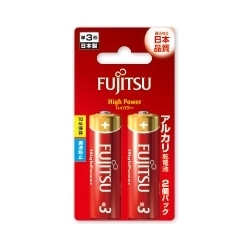 富士通 アルカリ乾電池 単3形 1.5V LR6F HighPower/2個パック