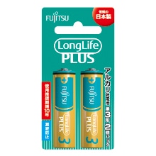 富士通 アルカリ乾電池 単3形 1.5V LR6F LongLife PLUS/2個パック