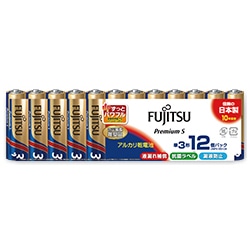 富士通 アルカリ乾電池 単3形 1.5V LR6F Premium S/12個パック