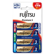 富士通 アルカリ乾電池 単3形 1.5V LR6F Premium S/4個パック