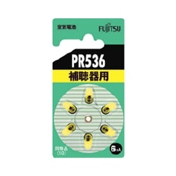 富士通 空気電池 1.4V PR536/6個パック