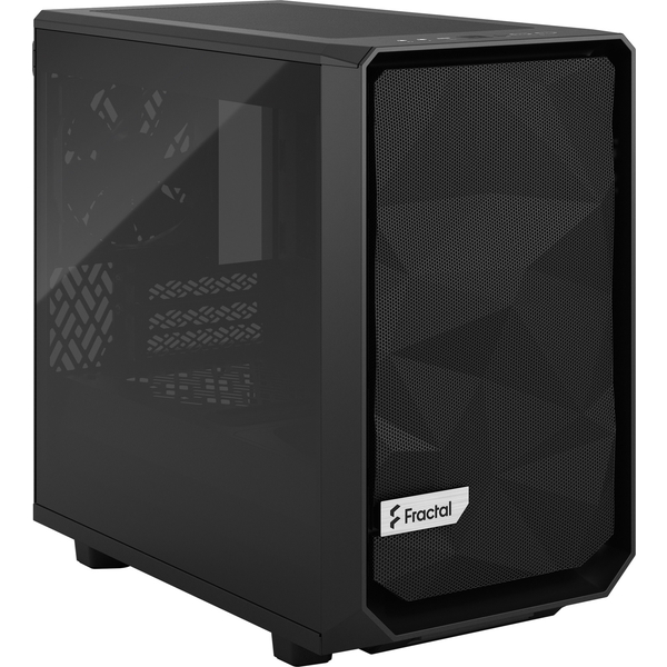 ミニタワー型PCケース Meshify 2 Nano Black TG Dark Tint