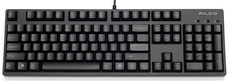 静電気耐性強化キーボード 英語 フルサイズ 静音赤軸 ロゴあり