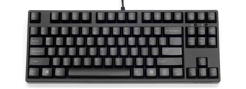 静電気耐性強化キーボード 英語 テンキーレス 静音赤軸 ロゴあり