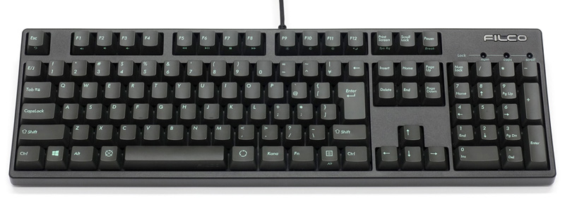 Majestouch + ASK 赤軸 日本語配列 かななし