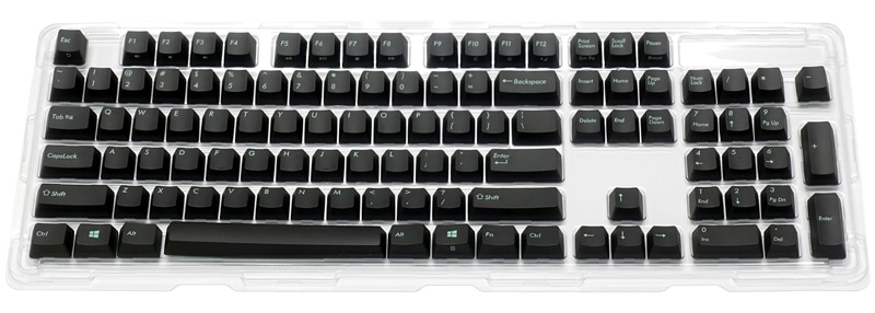 PBT2色成形 Keycap set アスファルト 104キー 英語配列