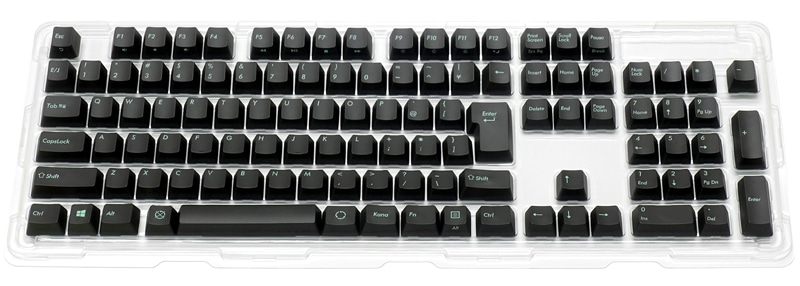 PBT2色成形 Keycap set アスファルト 108キー 日本語配列