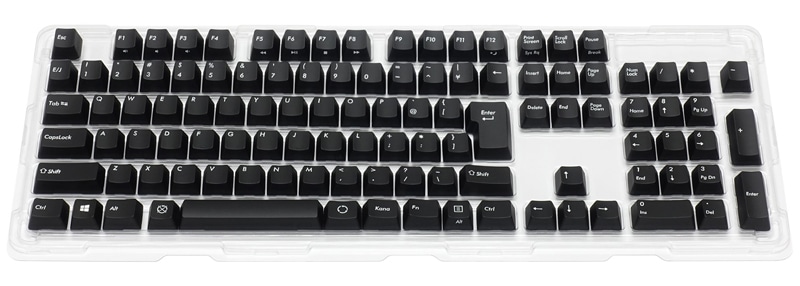 PBT2色成形キーキャップセット 108 日本語配列 かななし