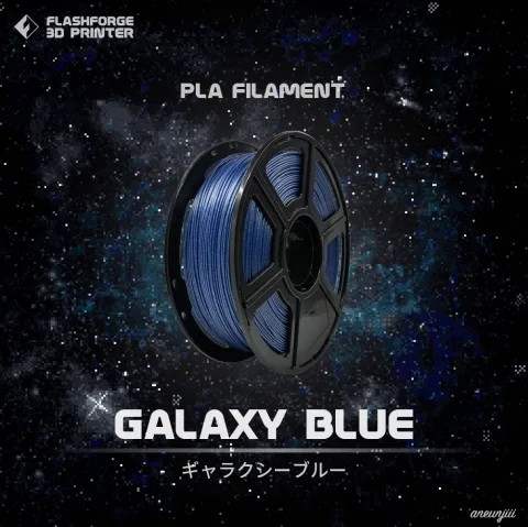 フィラメント PLA Galaxy Blue 1000g