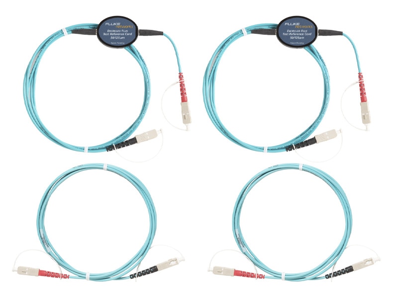 50μm SC終端ファイバー・テスト用マルチモード・エンサークルド・フラックス規格準拠テスト基準コード・キット (2m) (4 SC/SC)