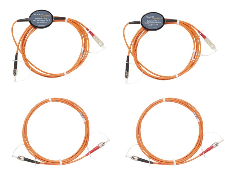 62.5μm ST終端ファイバー・テスト用マルチモード・エンサークルド・フラックス規格準拠テスト基準コード・キット (2m) (2 SC/ST、2 ST/ST)
