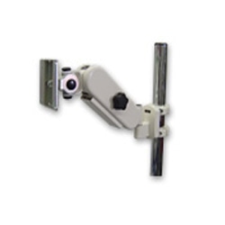 簡易ロック式アーム モニターアーム+ポールクランプ付垂直ベース