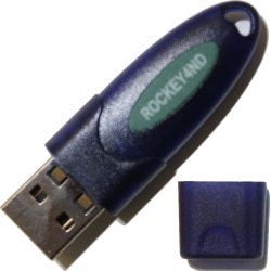 ハードウェアUSBキー ROCKEY4ND USBドングル（青）(50-99)