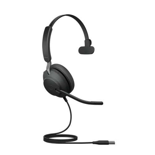 Jabra USBヘッドセット USB-A 片耳 UC認定「Jabra Evolve2 40 SE USB-A UC Mono」
