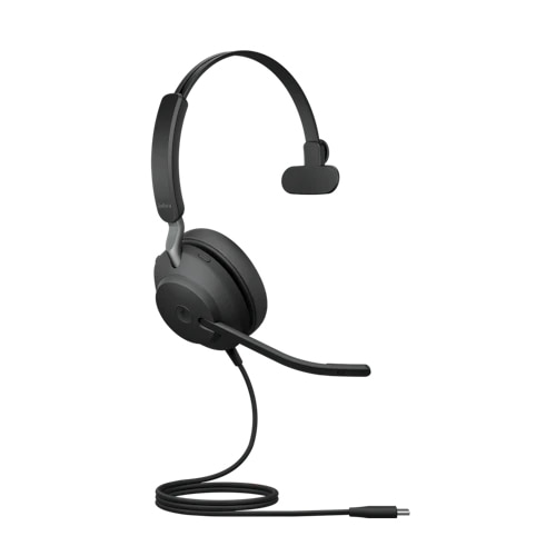 Jabra USBヘッドセット USB-C 片耳 MS認定「Jabra Evolve2 40 SE USB-C MS Mono」