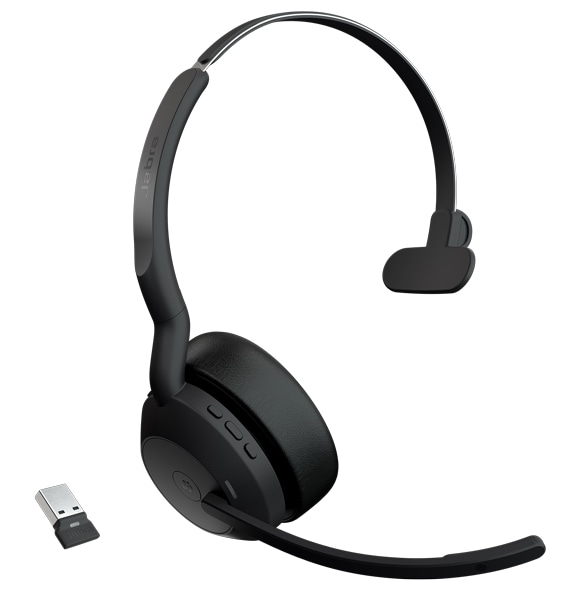 Jabra 無線ヘッドセット USB-A 片耳 MS認定「Jabra Evolve2 55 Link380a/390a MS Mono」