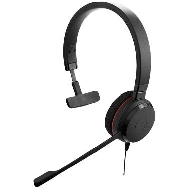 Jabra USBヘッドセット USB-A 片耳 MS認定 「Jabra EVOLVE 20 MS Mono」