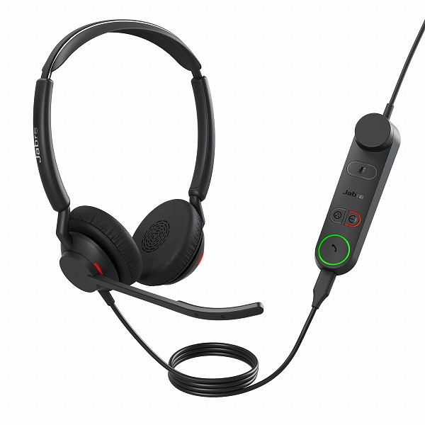 Jabra コンタクトセンター用ヘッドセット USB-C 両耳 UC認定 コントロールユニット付「Jabra Engage 50 II - (Engage 50 II Link) USB-C UC Stereo」