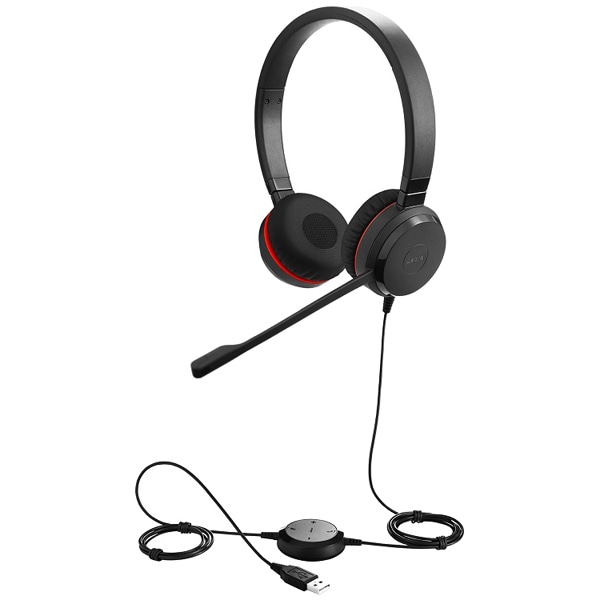 Jabra USBヘッドセット USB-A 3.5mmジャック 両耳 MS認定 「Jabra EVOLVE 30 II MS Stereo」