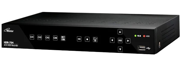 ハードディスクレコーダー（映像・音声4入力、AHD3.0、2TB）