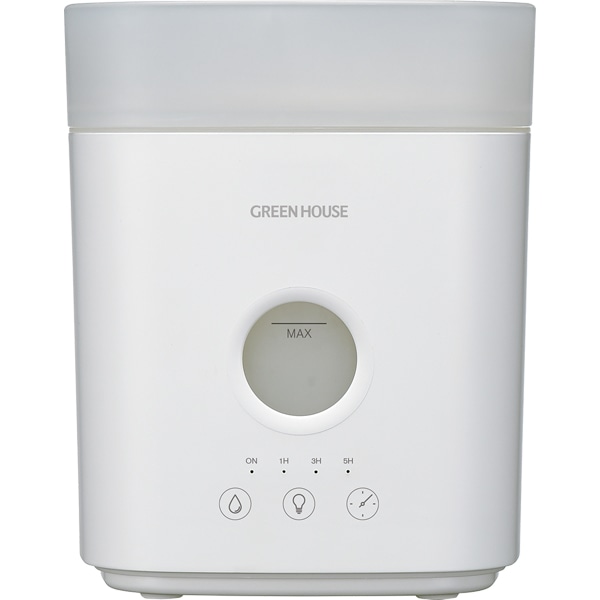 超音波式 クラウドミスト加湿器 ホワイト ナイトライト タイマー搭載