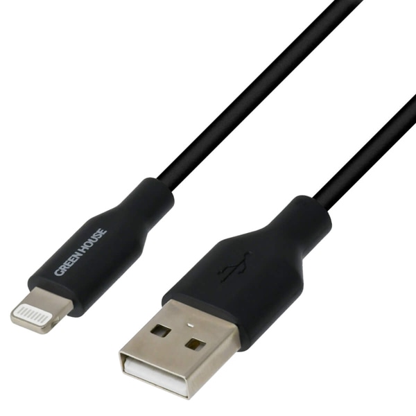Lightning to USB Type-A 充電・データ転送ケーブル 100cm ブラック MFi認証取得