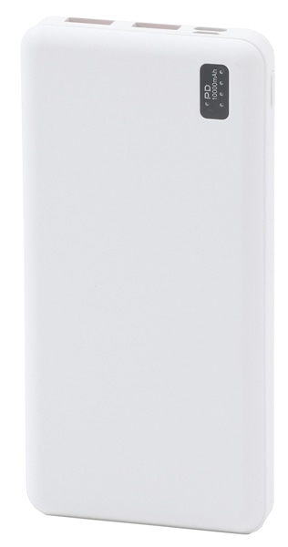 モバイル充電器 PD20対応 10000mA ホワイト
