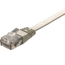 カテゴリー6対応 スーパーフラットLANケーブル アイボリー 5m