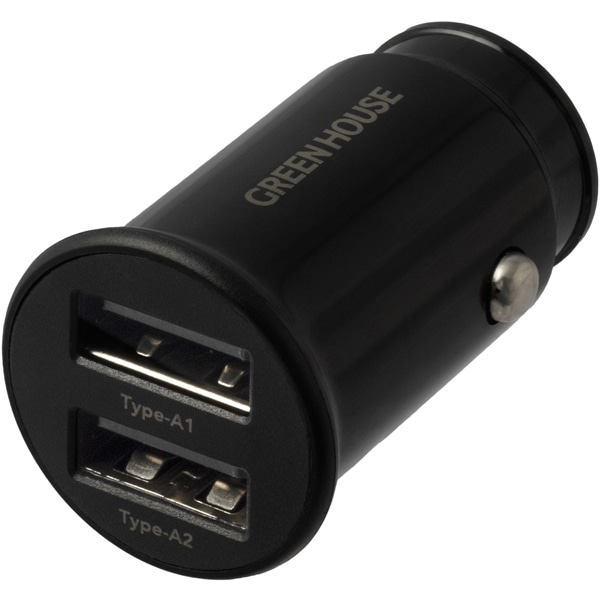 USBシガーソケット充電アダプタ（USB Type-A×2）