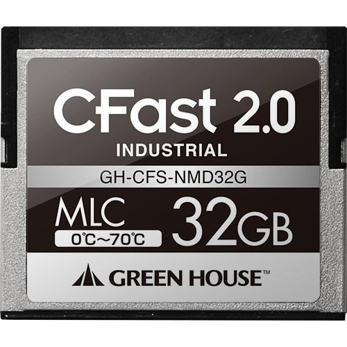 CFast2.0 SATA6.0Gb/s MLC 0～70℃ 32GB