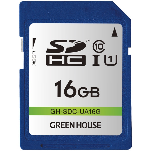 SDHCメモリーカード UHS-I クラス10 16GB