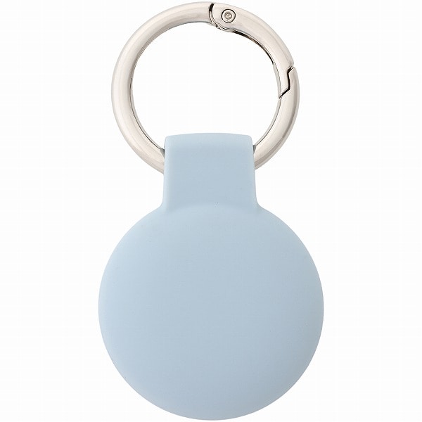 スマートタグアクセサリ キーホルダー ブルーグレー