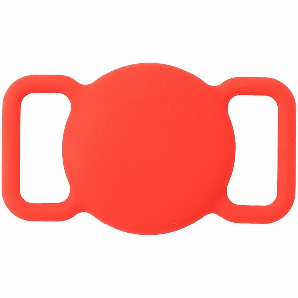 スマートタグアクセサリ ペットケース レッド