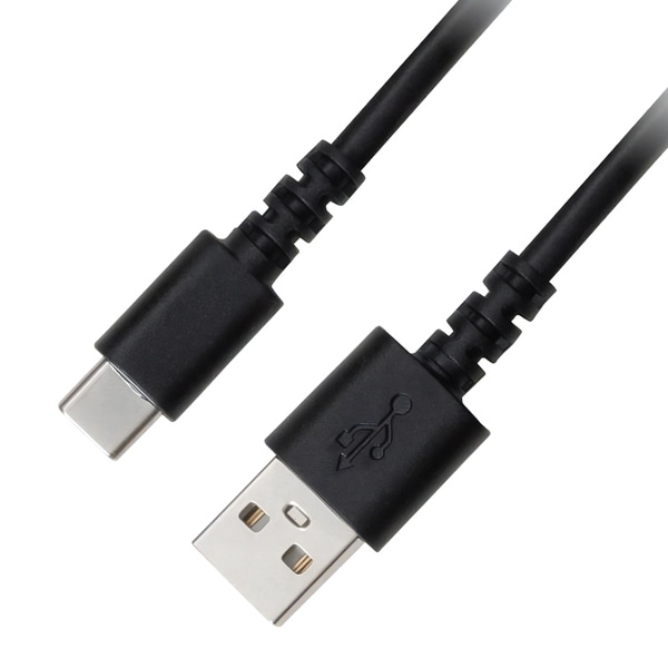 USB Type-A - USB Type-C 充電/データ転送ケーブル 2m ブラック