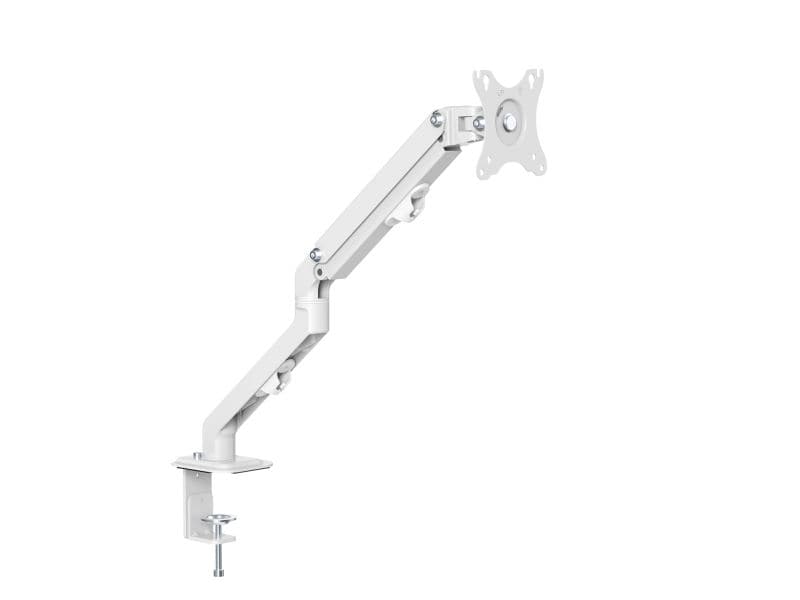 VESA対応可動式シングルディスプレイアーム（5軸） ホワイト