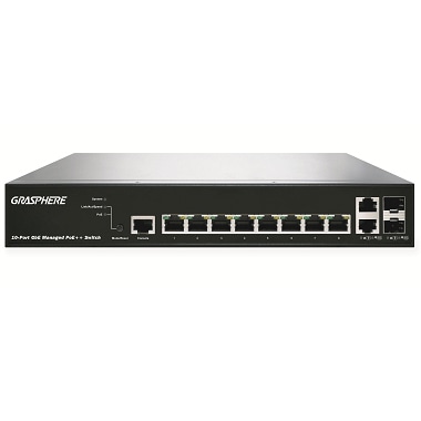 ハイPoE UPoEスイッチ 8ch with DMV