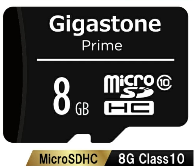 microSDHCカード 8GB SDカードケース付き クラス10 (Class 10)スペック Full HDビデオ・写真対応