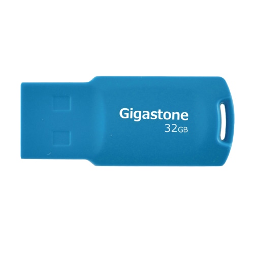 USB2.0メモリ 32GB メモリースティック キャップレス カラフル データバックアップ 高性能 高品質NAND 高い互換性 ブルー
