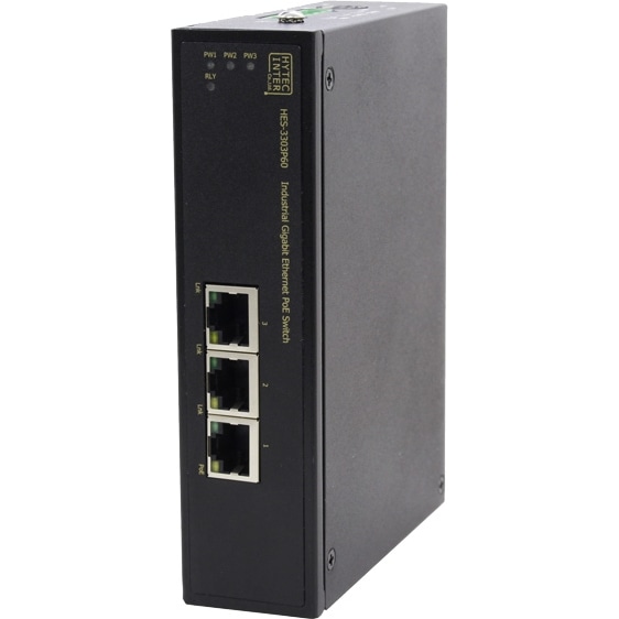 産業用GbE/PoE対応イーサネットスイッチ HES-3303P60 (10/100/1000BASE-X×3(PoE+))