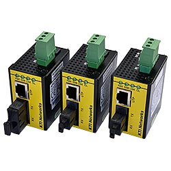 産業用小型光メディアコンバータ KFC-241-L-W3520 (SM、SC1芯、20km)