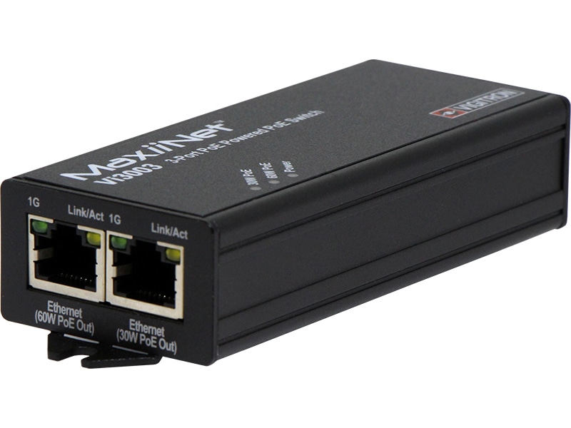 MaxiiNet Vi3003 PoE++（60W）リピータスイッチ