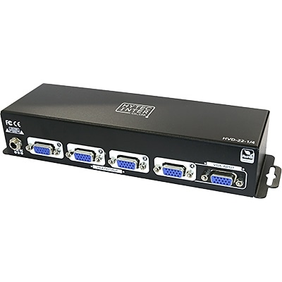 VGA対応 ビデオスプリッタ（4分配） HVD-22-1/4 1x4