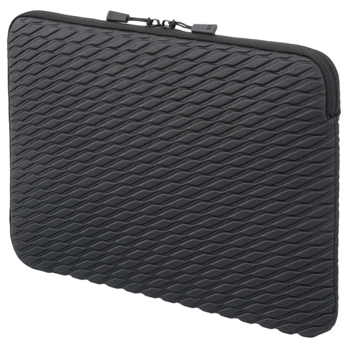 プラスシェル エンボス PCインナーケース 14インチ ウェーブブラック