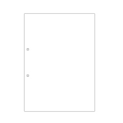 マルチプリンタ帳票 A4白紙2穴