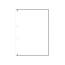 マルチプリンタ帳票 A4白紙3面6穴