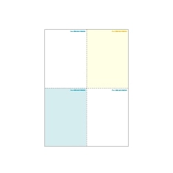 マルチプリンタ帳票 A4カラー4面