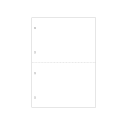 A4白紙2面4穴