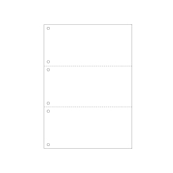 A4白紙3面6穴